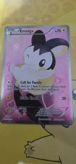 Pokemon TCG Emolga RC23/RC25 Legendary Treasures Radiant Holo Full Art - Image 3