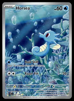Horsea 067/064 Illustration Rare Shrouded Fable Pokemon Near Mint - Image 1