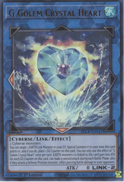 G Golem Crystal Heart - BLCR-EN042 - Ultra Rare 1st Edition - NM Yugioh - Image 1
