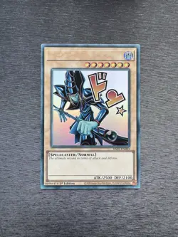 YuGiOh! Dark Magician RA05 - Error Misprint No Name No Imprint 1st Ed Near Mint - Image 1