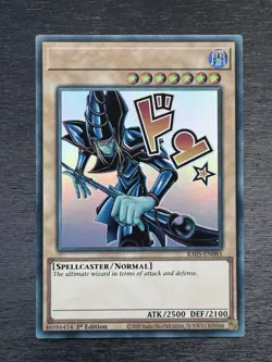 YuGiOh! Dark Magician RA05 - Error Misprint No Name No Imprint 1st Ed Near Mint - Image 2