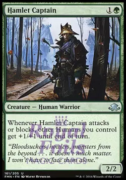 Hamlet Captain 2x FOIL EMN MTG Eldritch Moon Uncommon MINT green - Image 1