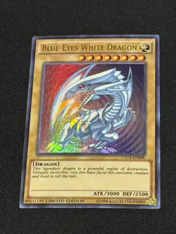 Yu-Gi-Oh! Blue-Eyes White Dragon (NM) Limited Edition Ultra Rare CT13-EN008 - Image 1