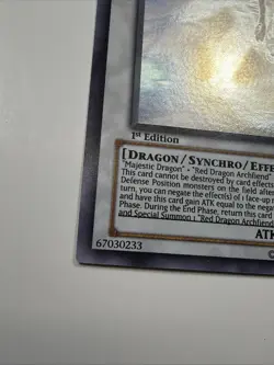 2010 Yu-Gi-Oh! ABPF-EN040 1st Edition Majestic Red Dragon Ghost Rare - Image 2