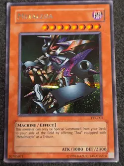 METALZOA Yu-Gi-Oh TFK-002 Secret Rare Holo Foil DMG - Image 1