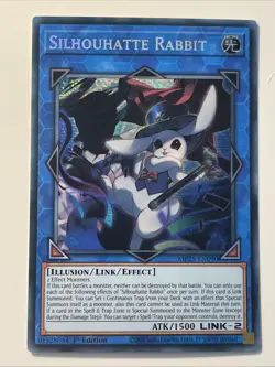 Yugioh! Silhouhatte Rabbit MP25-EN090 Prismatic Secret Rare 1st Edition NM - Image 1
