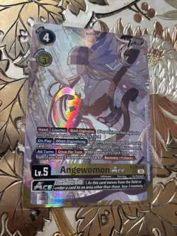 Digimon Card Angewomon ACE Alternative Art BT15-038 SR World Convergence BT21 - Image 1