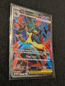 ENGLISH Mega Lucario ex 160/132 Ultra Rare Full Art Pokemon Mega Evolution NM - Image 3