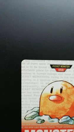 Pokemon Japanese Card Non-Holo Diglett NO.050 Carddass BANDAI Nintendo - Image 2