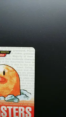 Pokemon Japanese Card Non-Holo Diglett NO.050 Carddass BANDAI Nintendo - Image 3