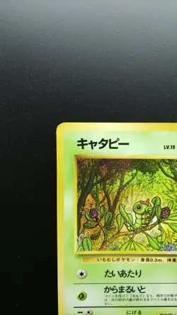 Pokemon Japanese Card Non-Holo Caterpie NO.010 Nintendo 1st Edition - Image 2