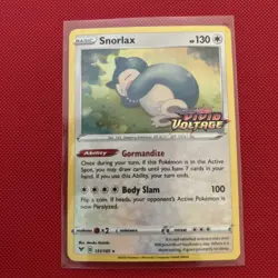 Pokemon TCG Snorlax Vivid Voltage Stamped Holo Card 131/185 NM Condition - Image 1