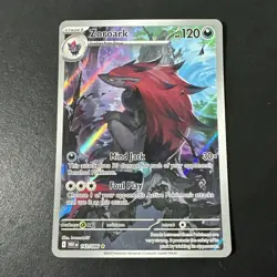 Pokemon TCG Zoroark White Flare 2025 IR Holo Rare Card 143/086 NM - Image 1