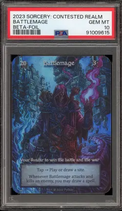 Sorcery: Contested Realm Battlemage Beta Foil PSA 10 Gem Mint - Image 1