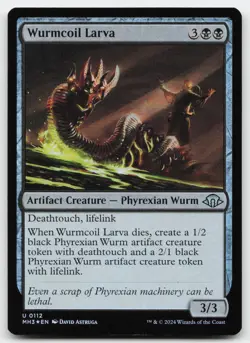 Wurmcoil Larva #112 (Foil) (LP) Modern Horizons 3 MH3 Magic MTG - Image 1
