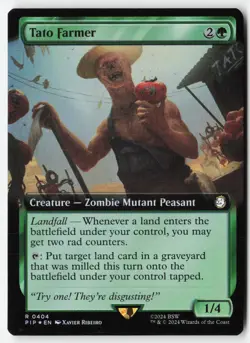 Tato Farmer (Extended Art) #404 (Foil) (NM) Fallout PIP Magic MTG - Image 1
