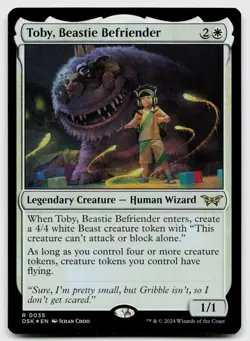 Toby, Beastie Befriender #35 (Foil) (NM) Duskmourn DSK Magic MTG - Image 1