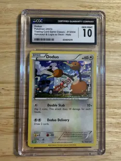 Doduo Pokemon 013/034 TCG Classic Holo CGC 10 Gem Mint 2023 - Image 2