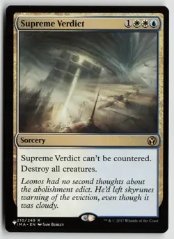 Supreme Verdict Lightly Played 210 The List Reprints Magic: The Gathering - Image 1