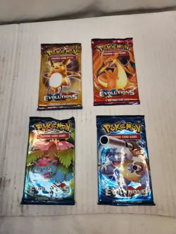 Pokemon Cards 4 Packs 10 Cards ea. Evolutions - Image 1