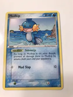 Pokemon Cards Non-Holo Mudkip 57/100 Ex Crystal Guardians N/M - Image 1