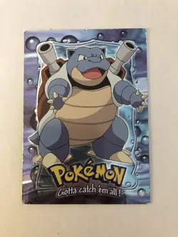 Blastoise # 09 Card E9 of 12 Topps Movie Stage 3 Pokemon Rare Card Foil . - Image 1