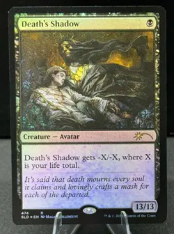 2022 MTG Magic the Gathering SLD Secret Lair Drop Foil #474 Death's Shadow - Image 1