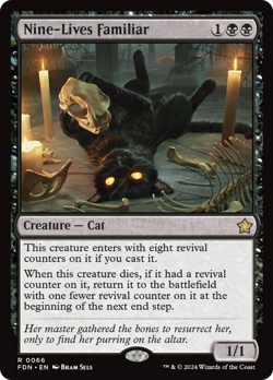 Nine-Lives Familiar [Foundations] Magic MTG - Image 1