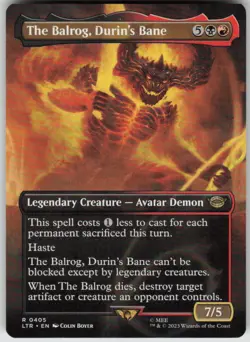 The Balrog, Durin's Bane (Borderless) R Universes Beyond: The Lord of the Rings: - Image 1