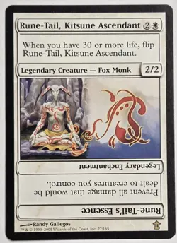 Rune-Tail, Kitsune Ascendant Saviors of Kamigawa Magic The Gathering MTG Rare - Image 1