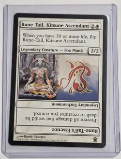Rune-Tail, Kitsune Ascendant Saviors of Kamigawa Magic The Gathering MTG Rare - Image 4