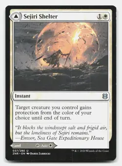 Sejiri Shelter 37 Uncommon Zendikar Rising Magic: The Gathering Near Mint - Image 1