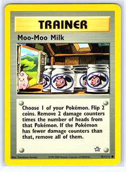 Moo-Moo Milk 101/111 Neo Genesis NM or LP Pokemon Card - Image 1