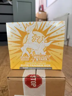 Brilliant Stars Pokemon Center Elite Trainer Box ETB - Case Fresh Sealed - Image 1