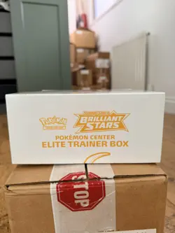 Brilliant Stars Pokemon Center Elite Trainer Box ETB - Case Fresh Sealed - Image 4