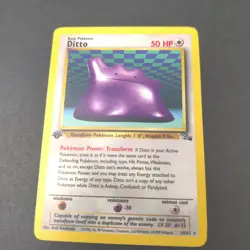 The Pokemon Company Pokemon TCG Ditto 18/62 Fossil Rare Regular 50HP Unlimited - Image 1