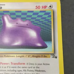 The Pokemon Company Pokemon TCG Ditto 18/62 Fossil Rare Regular 50HP Unlimited - Image 4