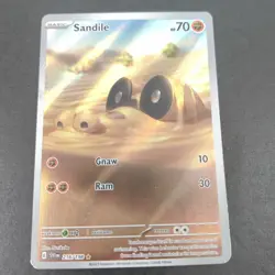 Sandile 216/198 Illustration Rare Scarlet & Violet Pokemon Near Mint - Image 1