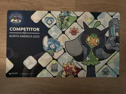 Pokemon Ogerpon North America 2025 Competitor TCG Playmat 24x14 Non-Slip - Image 1