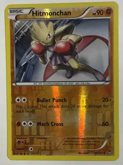Hitmonchan 48/111 Rev Reverse Holo XY Furious Fists Pokemon Near Mint/Mint - Image 1