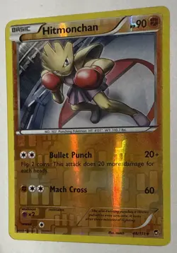 Hitmonchan 48/111 Rev Reverse Holo XY Furious Fists Pokemon Near Mint/Mint - Image 3