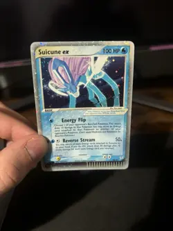 Pokemon Suicune EX #94 Team Magma & Team Aqua LP+ Holofoil Rare Silver Border - Image 1