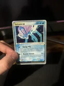 Pokemon Suicune EX #94 Team Magma & Team Aqua LP+ Holofoil Rare Silver Border - Image 2