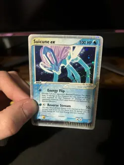 Pokemon Suicune EX #94 Team Magma & Team Aqua LP+ Holofoil Rare Silver Border - Image 3
