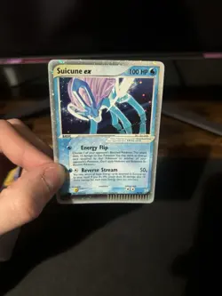Pokemon Suicune EX #94 Team Magma & Team Aqua LP+ Holofoil Rare Silver Border - Image 4