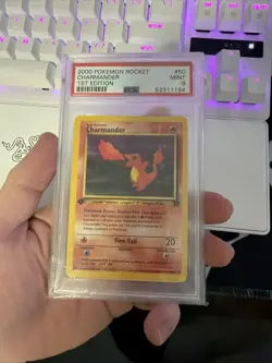 Pokemon 2000 Rocket CHARMANDER 1ST Edition #50 PSA 9 Mint - Image 1