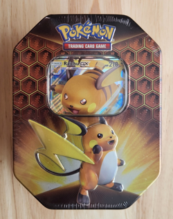 Pokemon Hidden Fates Raichu GX Tin Sealed - Image 1