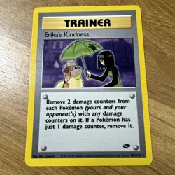 Pokemon Erika's Kindness Trainer Rare Regular Gym Challenge 103/132 2000 - Image 1