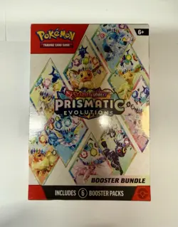 Pokemon TCG Scarlet & Violet Prismatic Evolutions Booster Bundle 6 Packs Sealed - Image 2