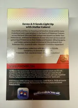 Pokemon TCG Scarlet & Violet Prismatic Evolutions Booster Bundle 6 Packs Sealed - Image 3